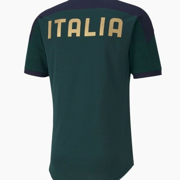 Puma Italy Figc Training Jersey International Replica Ponderosa Pine/Peacoat Mens Small - Third Coast Soccer
