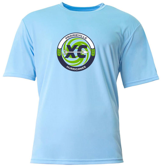 A4 PVHS Cross Country Shirt - Sky Blue Prairieville High School   - Third Coast Soccer