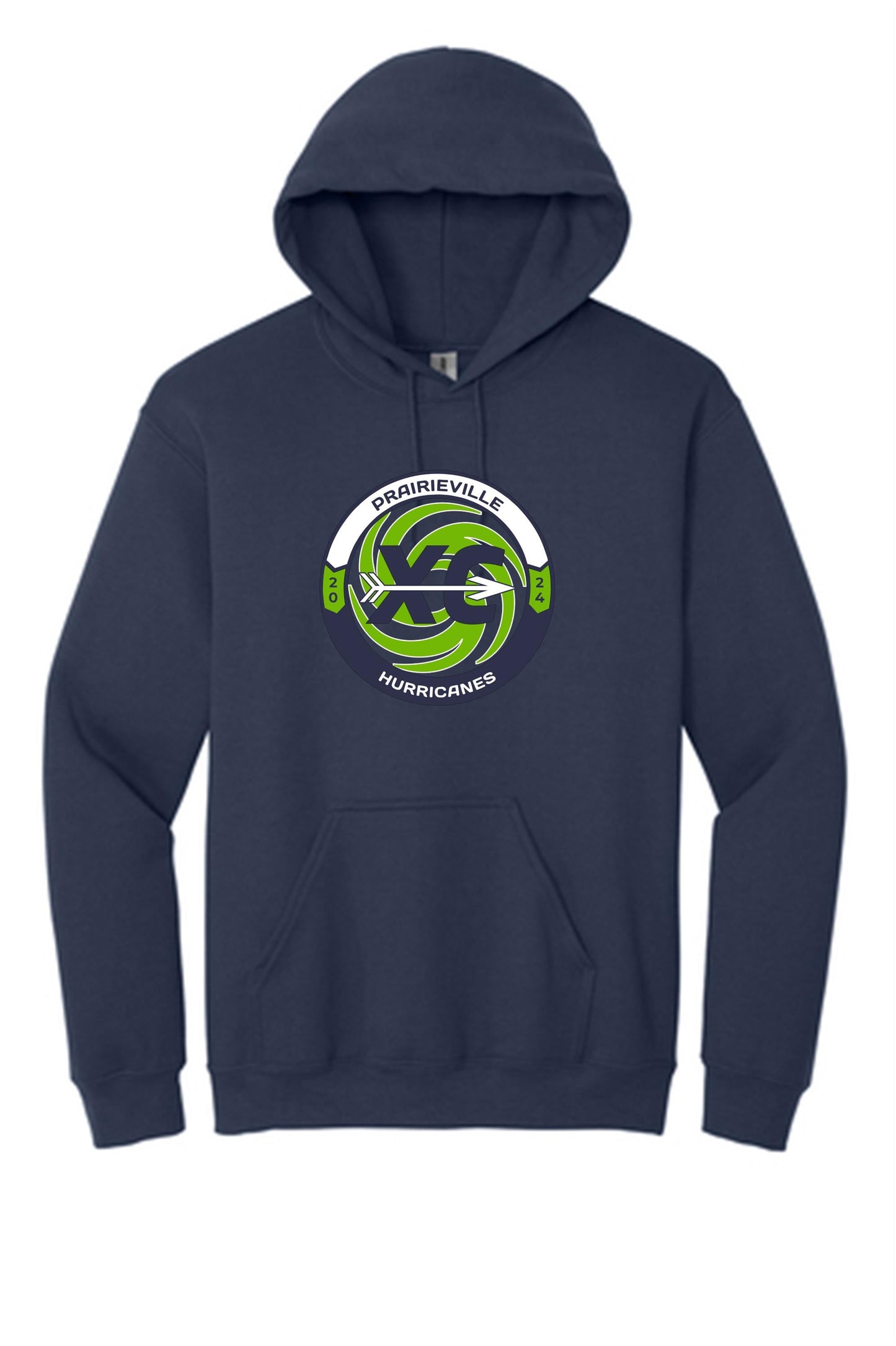 PVHS Cross Country Hoody Prairieville High School Navy Mens Small - Third Coast Soccer