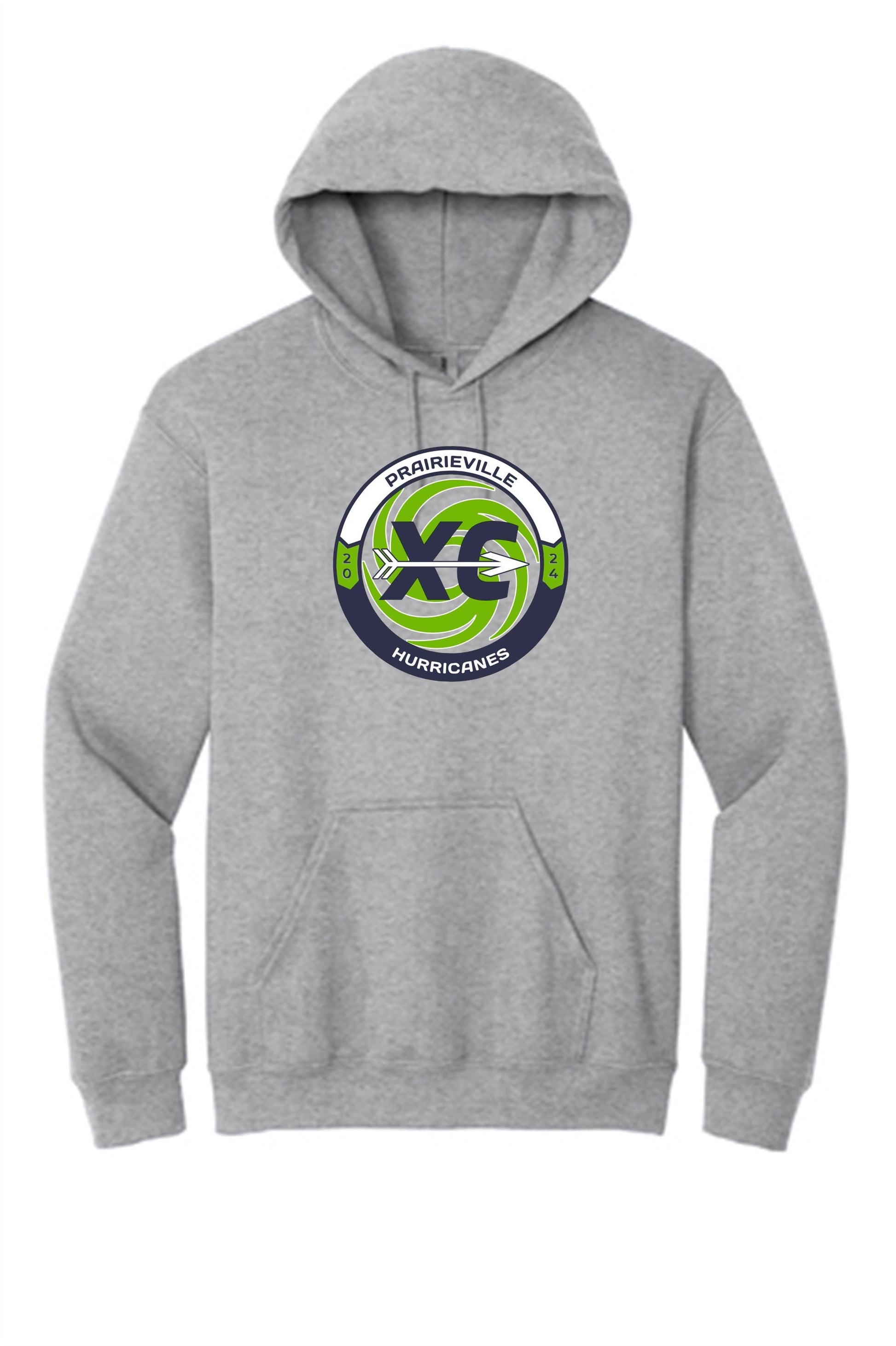 PVHS Cross Country Hoody Prairieville High School Sport Grey Mens Small - Third Coast Soccer