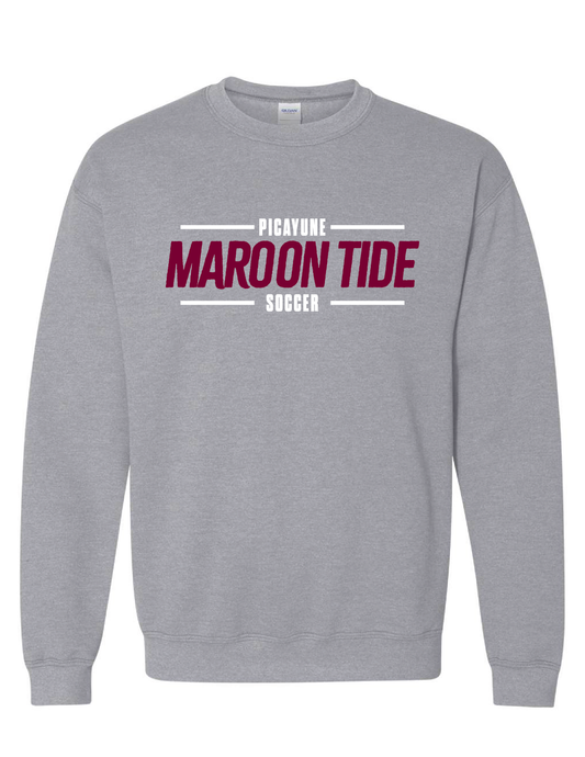 Picayune High School Crew Neck Sweatshirt PMHS SW Sport Grey Mens Small - Third Coast Soccer