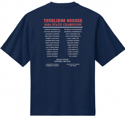 Teurlings State Champions Player Shirt 2026 TCHS 26 - Third Coast Soccer