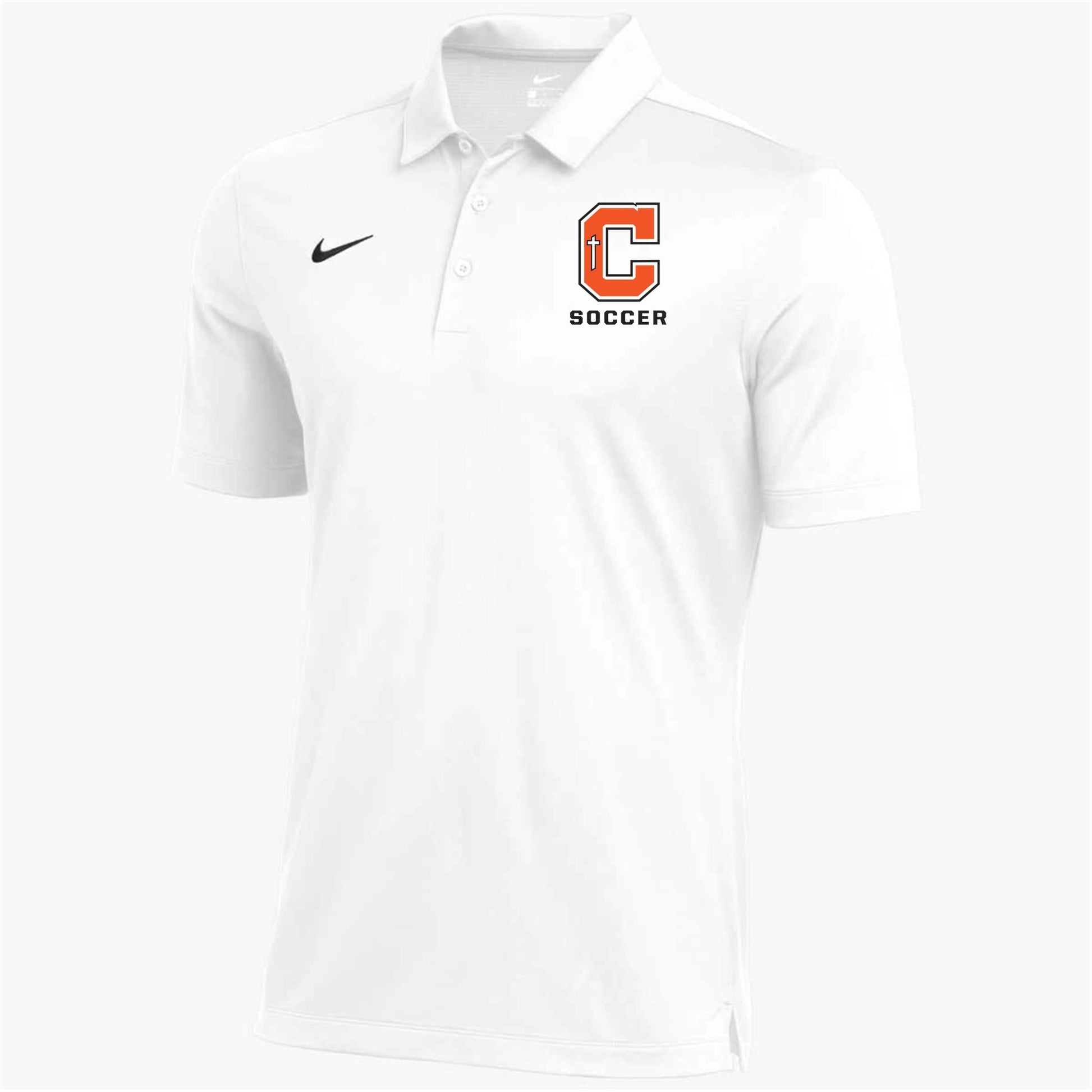 Nike Catholic Franchise Polo Catholic HS BR White Mens Small - Third Coast Soccer
