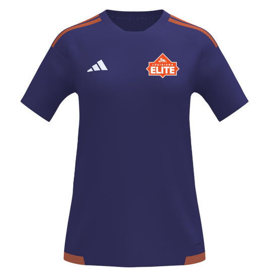 adidas LA Elite Women's Custom Tiro 26 Competition Jersey - Purple/Orange Louisiana Elite Girls Purple Womens XXSmall - Third Coast Soccer