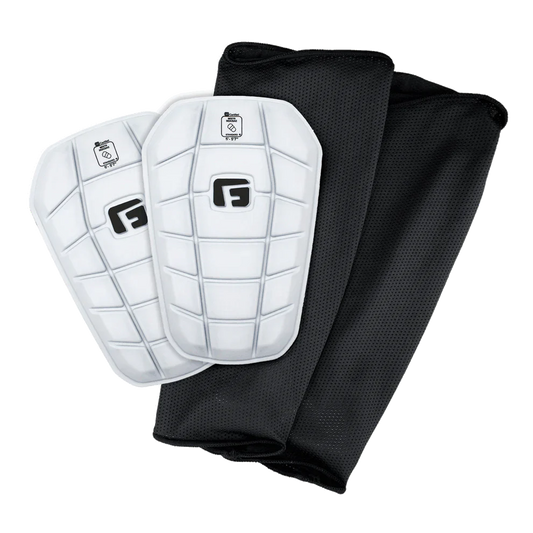G-Form Pro-S Blade Shin Guards - White Adult Shinguards   - Third Coast Soccer