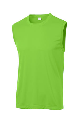 Sport-Tek Sleeveless Posicharge Competitor Tee T-Shirts Lime XSmall - Third Coast Soccer