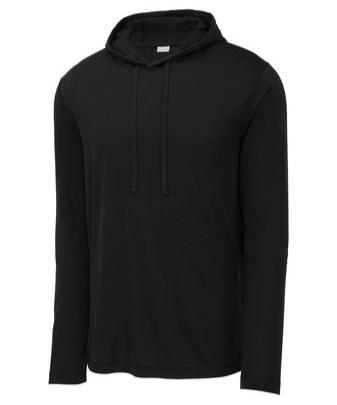 Sport-Tek Men's PosiCharge Long-Sleeve Hoodie Training Wear Black Mens Small - Third Coast Soccer
