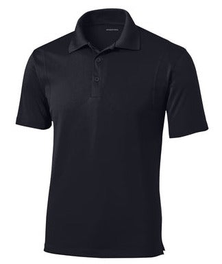 Sport-Tek Micropique Sport Wick Polo Polo Black Mens Small - Third Coast Soccer