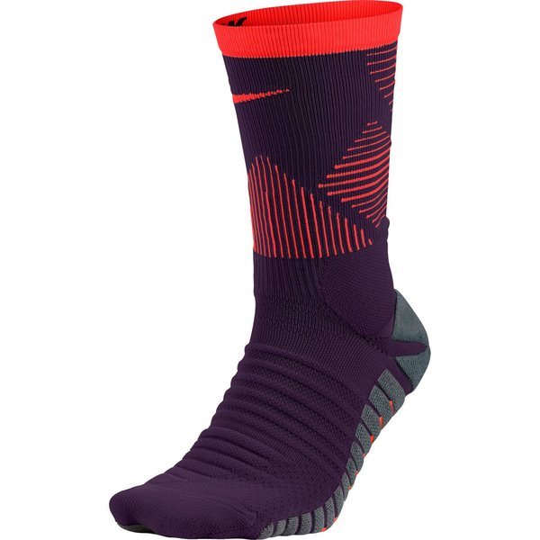 Nike Strike Mercurial Sock Socks Grand Purple/Total Crimson Small (5-7, 8-9, Etc.) - Third Coast Soccer