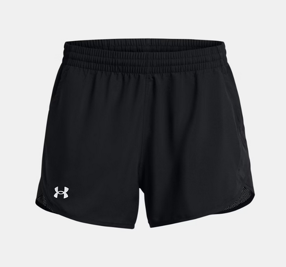 UA Fly-By Unlined Short Shorts Black Womens XSmall - Third Coast Soccer