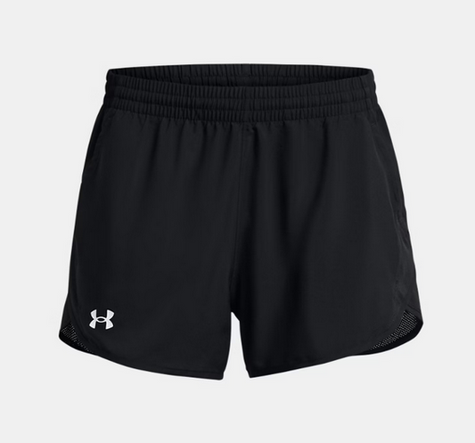 UA Fly-By Unlined Short Shorts Black Womens XSmall - Third Coast Soccer