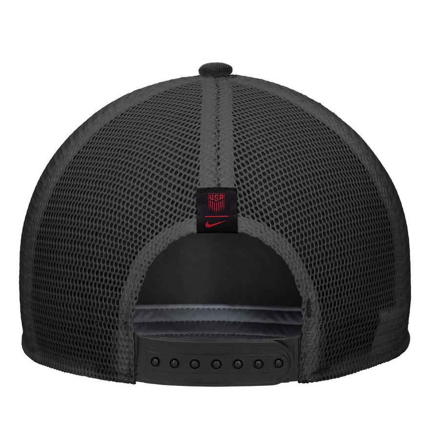 Nike USA Rise Rope Trucker Hat - Black Hats - Third Coast Soccer