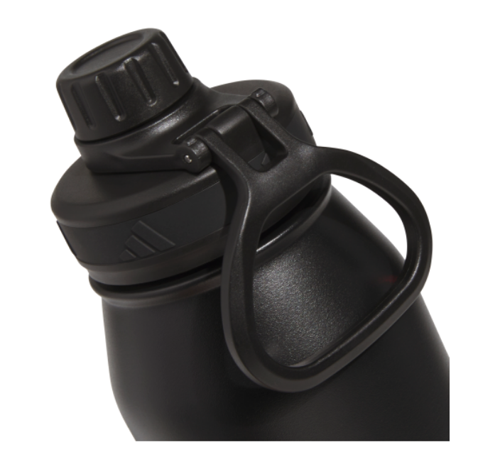 adidas Large Steel 1L Metal Bottle - Black/White Player Accessories - Third Coast Soccer