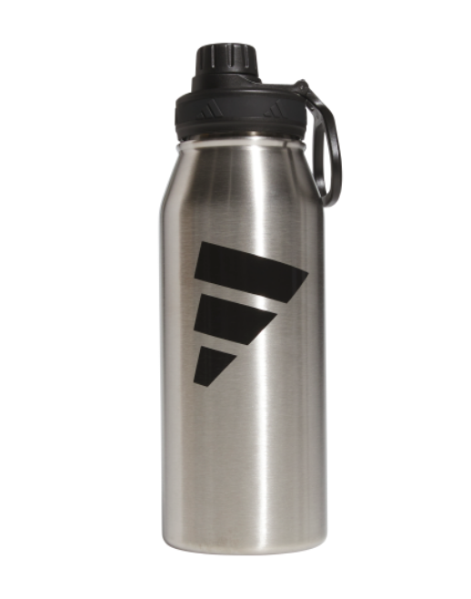 adidas Large Steel 1L Metal Bottle - Stainless Steel Player Accessories Stainless Steel - Third Coast Soccer