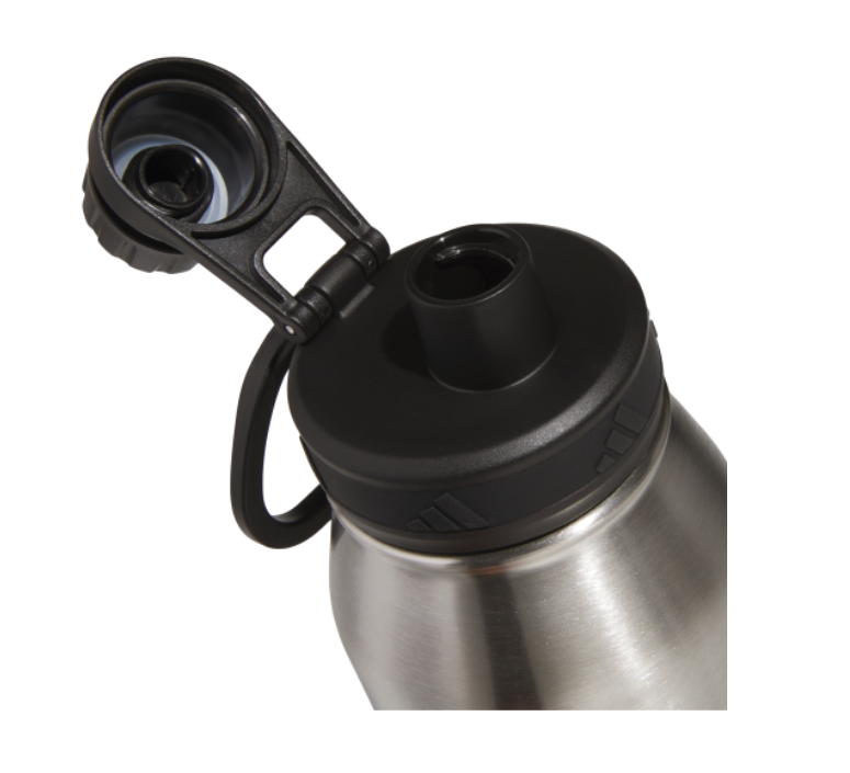adidas Large Steel 1L Metal Bottle - Stainless Steel Player Accessories - Third Coast Soccer
