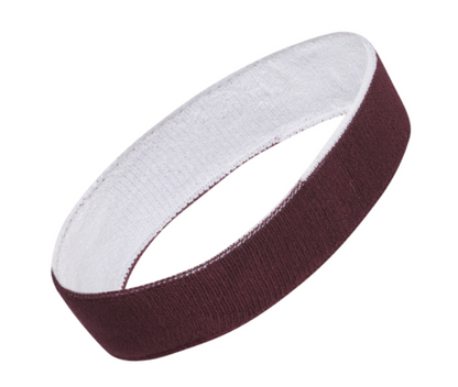 adidas Interval Reversible 2.0 Headband - Team Maroon/White Player Accessories - Third Coast Soccer