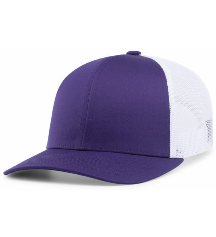 Pacific Headwear Trucker Hat Hats Purple/White - Third Coast Soccer