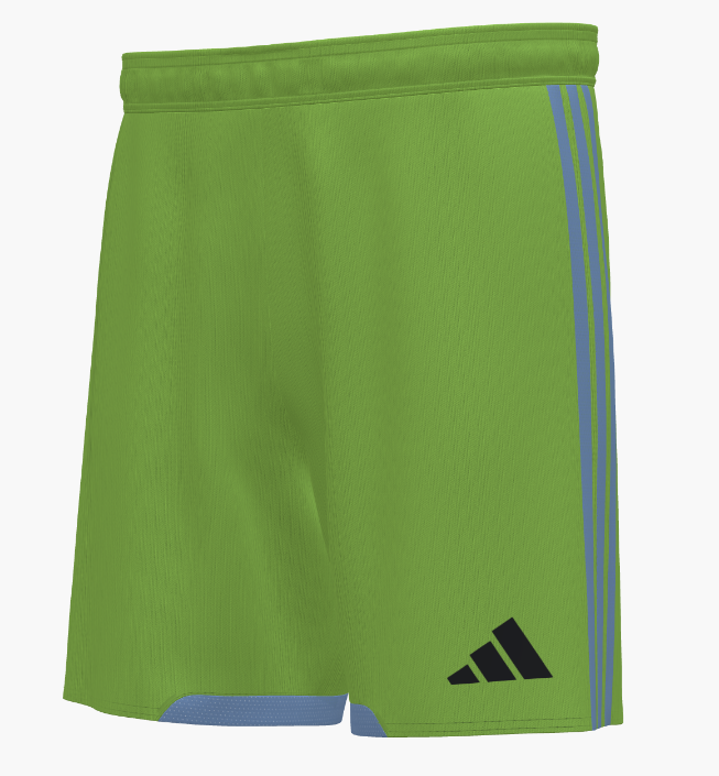 adidas Tiro 26 Competition Custom Short Shorts Semi Solar Green/Light Blue Mens Small - Third Coast Soccer