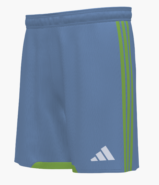 adidas Tiro 26 Competition Custom Short Shorts Light Blue/Semi Solar Green Mens Small - Third Coast Soccer