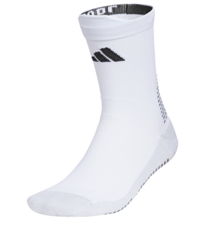 adidas 5 Star Team Grip Crew - White Socks - Third Coast Soccer