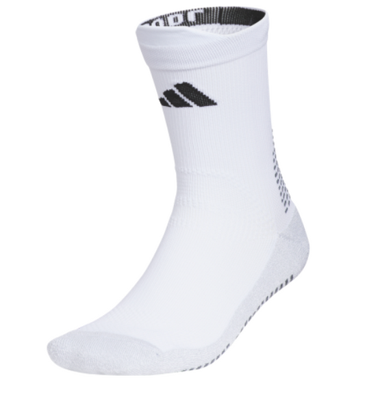adidas 5 Star Team Grip Crew - White Socks - Third Coast Soccer