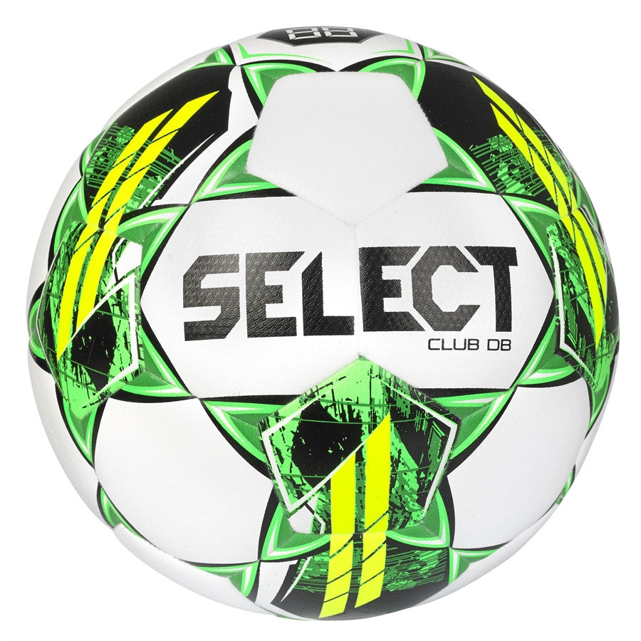 Select Club DB V22 Ball - White/Green/Yellow Balls White/Green/Yellow Size 5 - Third Coast Soccer