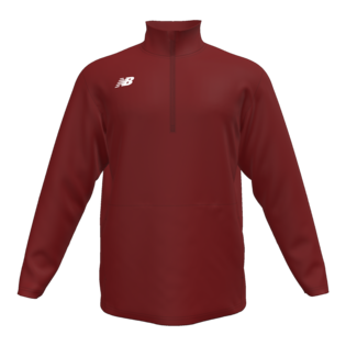 New Balance Thermal Half Zip Training Wear Mercury Red Mens Small - Third Coast Soccer
