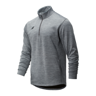 New Balance Thermal Half Zip Training Wear Medium Heather Grey Mens Small - Third Coast Soccer
