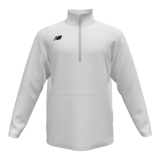 New Balance Men's Thermal Half Zip - White Training Wear - Third Coast Soccer