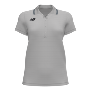 New Balance Women's Team Rally 2.0 Polo Polos Light Grey Womens XSmall - Third Coast Soccer