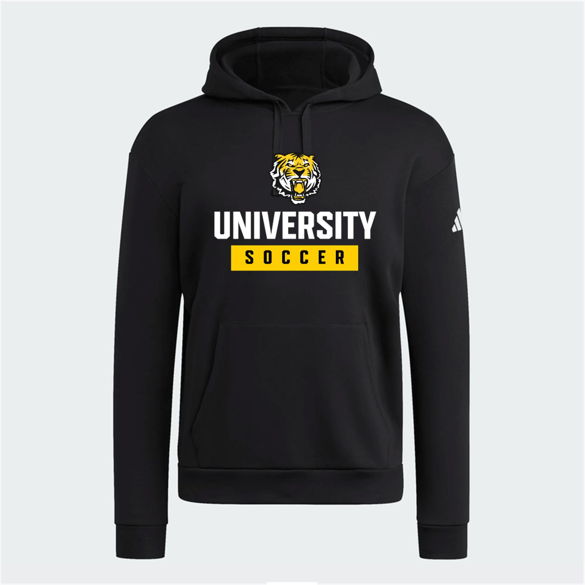adidas University Fleece Pullover Hooded Sweatshirt - Black