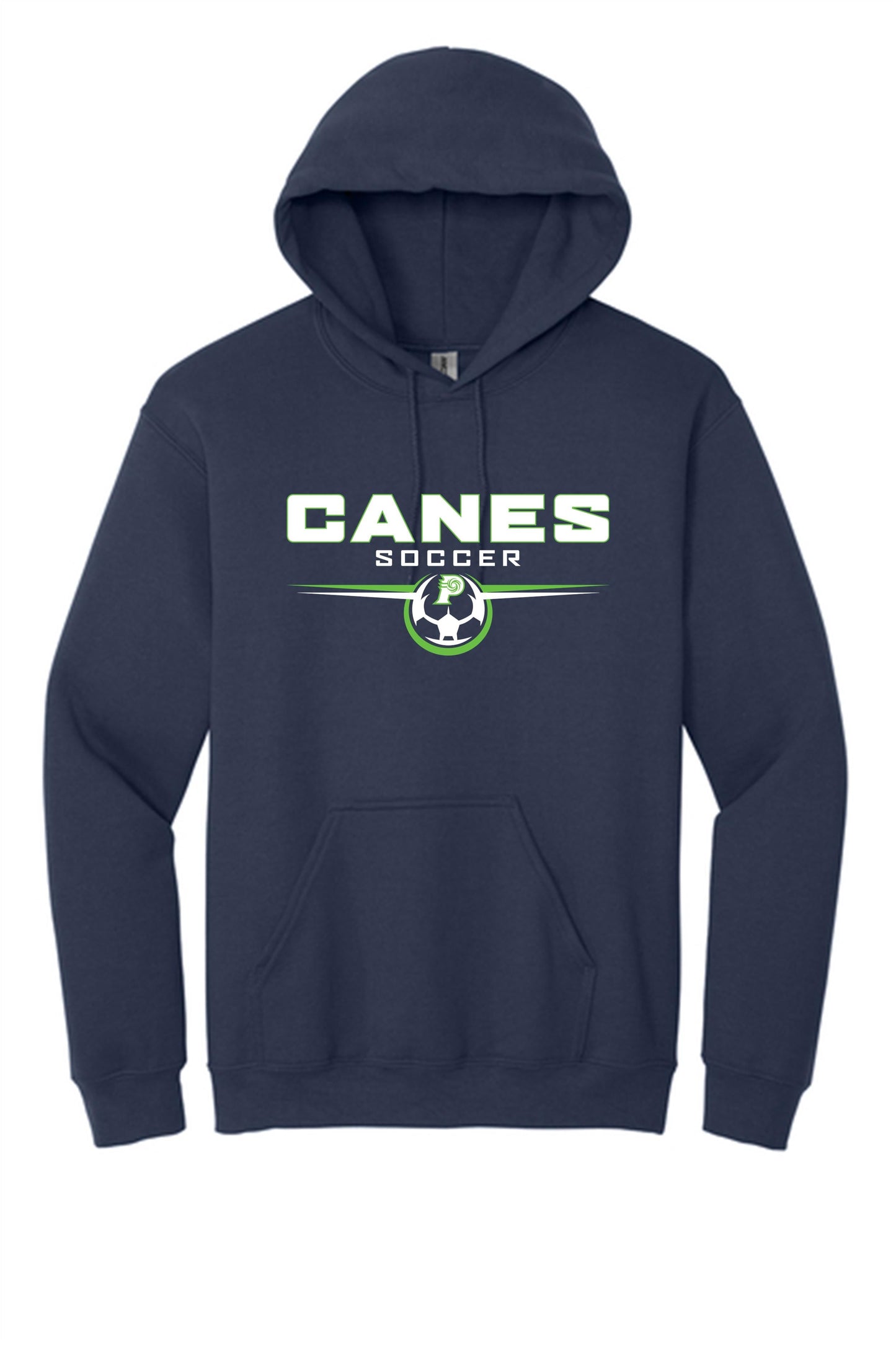 PVHS Canes Soccer Hoody Prairieville High School Navy Mens Small - Third Coast Soccer