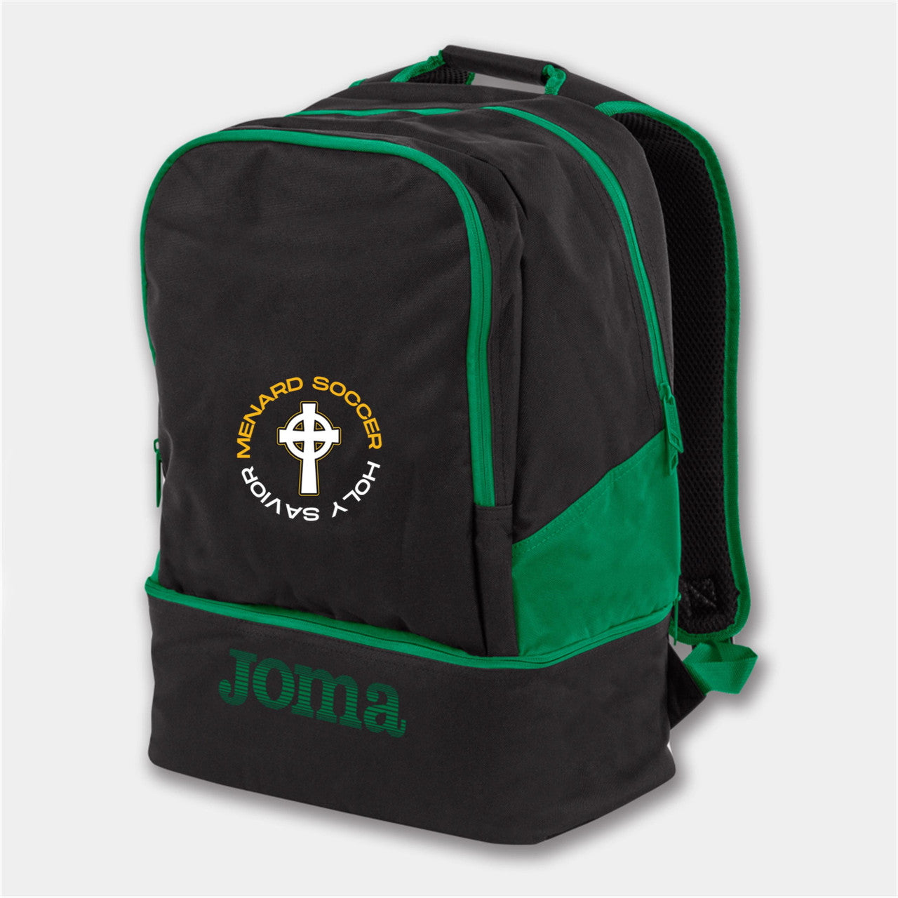 Joma HSM Estadio III Backpack - Blk/Green Bags Black/Green  - Third Coast Soccer