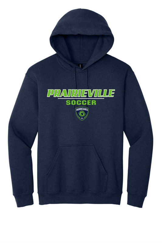 PVHS Crest Soccer Hoody Prairieville High School Navy Mens Small - Third Coast Soccer