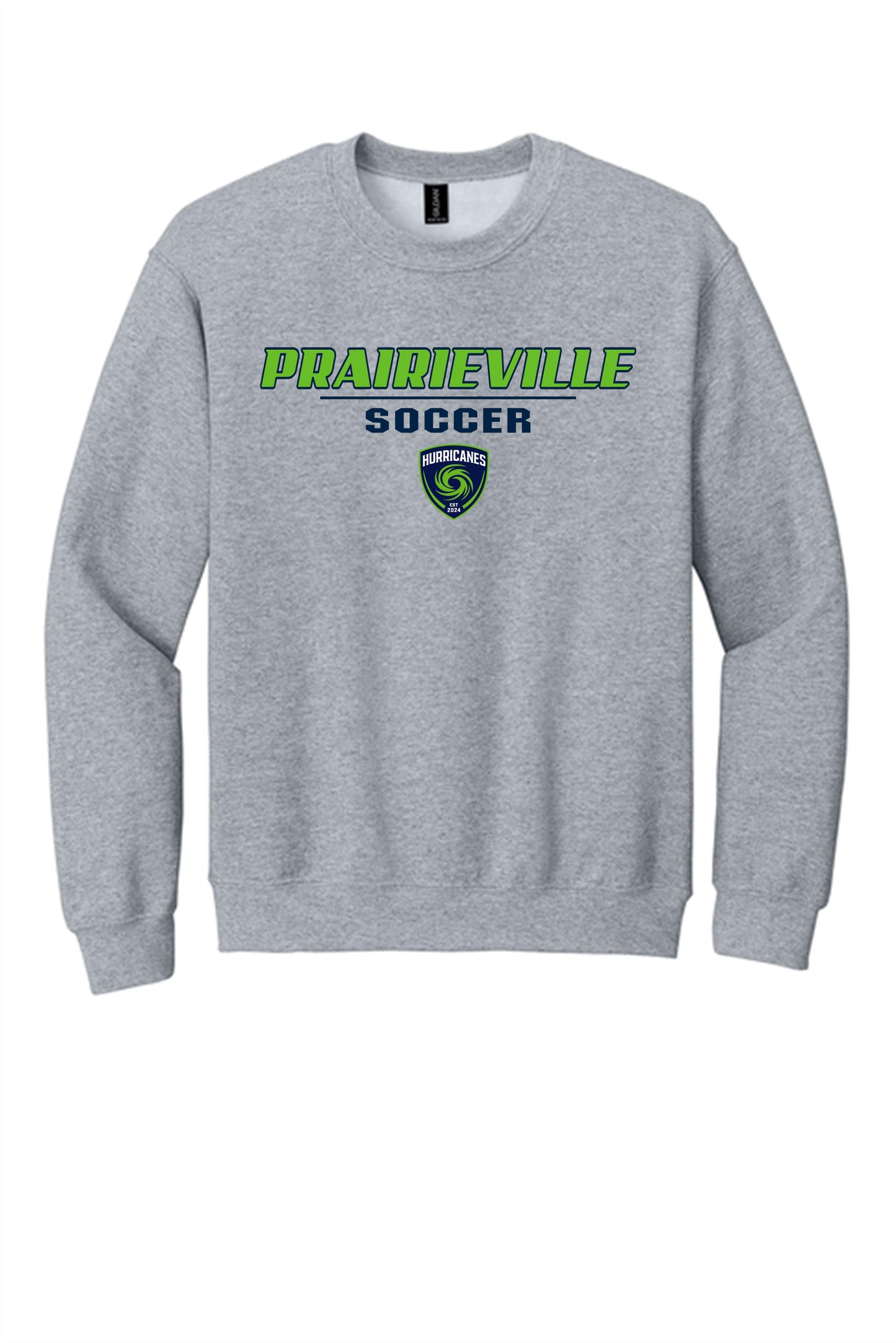 PVHS Crest Sweatshirt Prairieville High School Sport Grey Mens Small - Third Coast Soccer