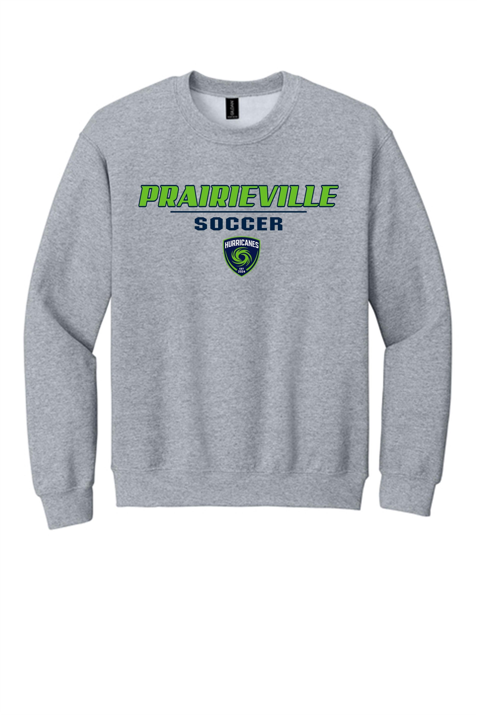 PVHS Crest Sweatshirt Prairieville High School Sport Grey Mens Small - Third Coast Soccer
