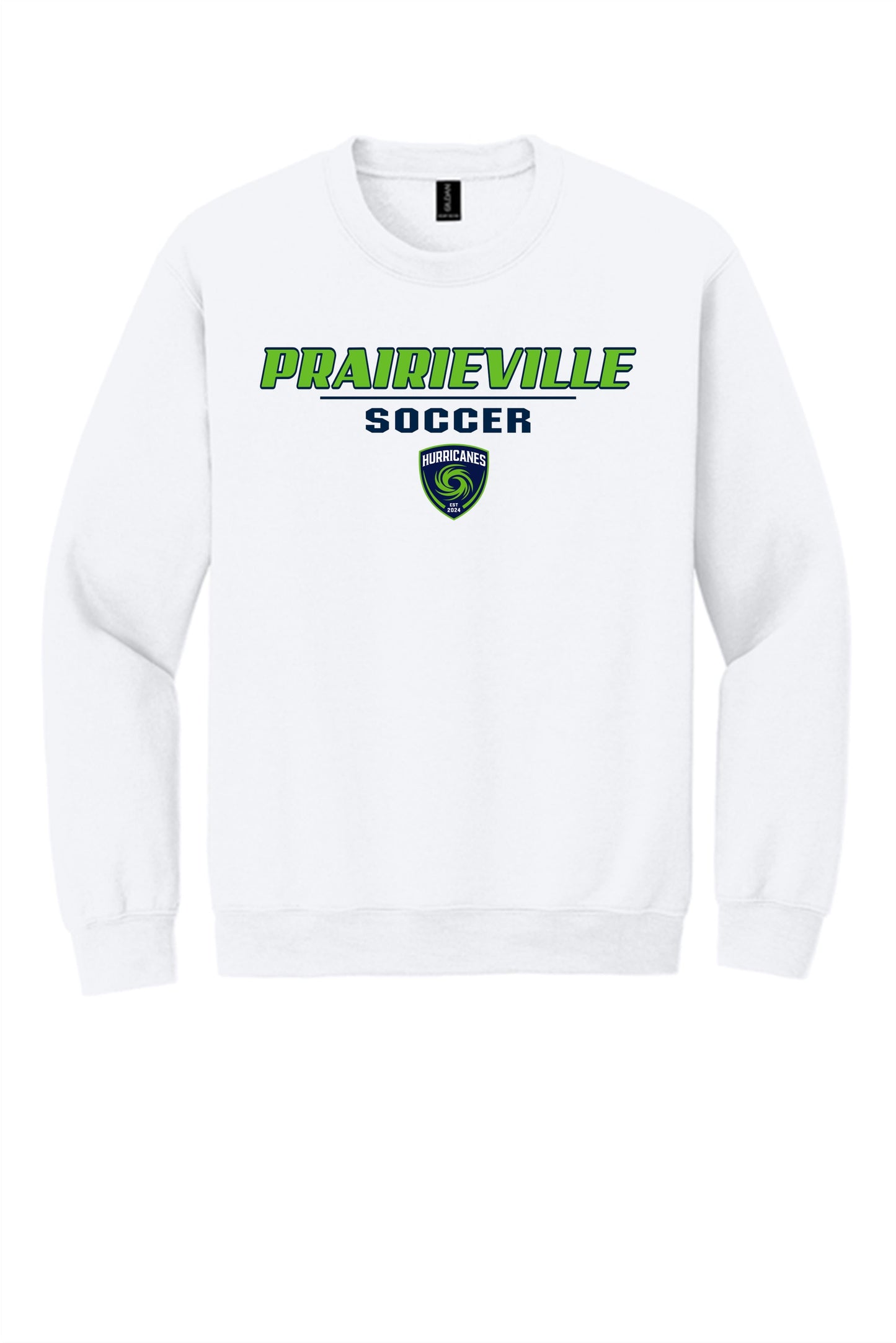 PVHS Crest Sweatshirt Prairieville High School White Mens Small - Third Coast Soccer