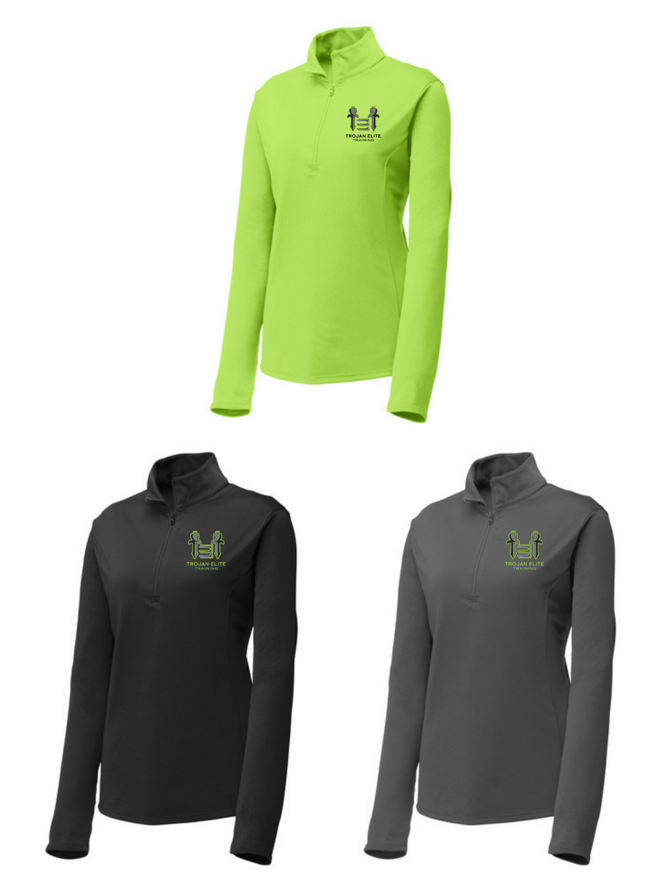 Sport-Tek Trojan Elite Womens Quarter-Zip Pullover Training Wear   - Third Coast Soccer