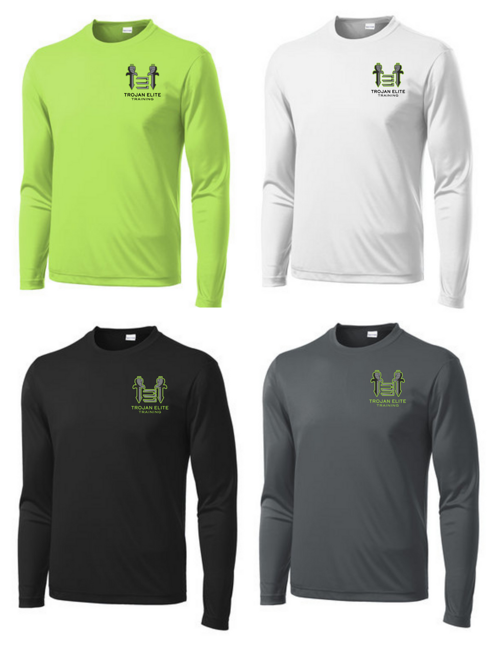 Sport-Tek Trojan Elite Long Sleeve Competitor Tee Trojan Elite Training   - Third Coast Soccer