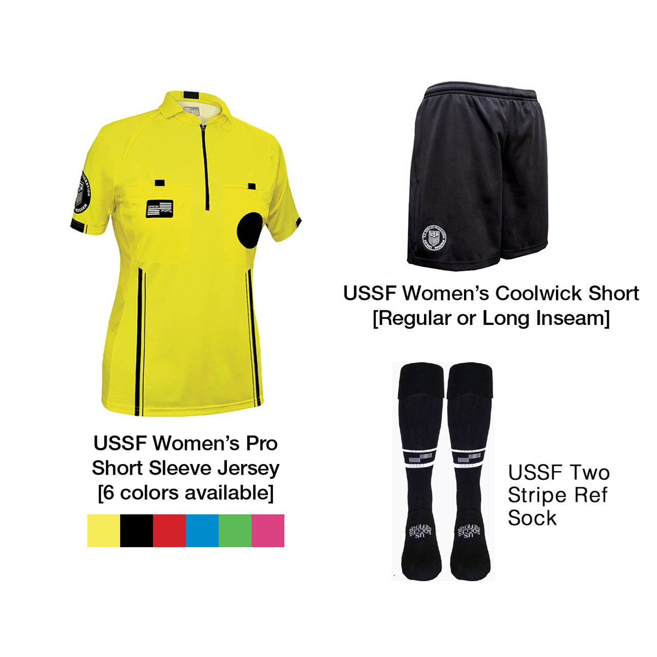Official Sports Women's Pro Short Sleeve Kit Referee   - Third Coast Soccer