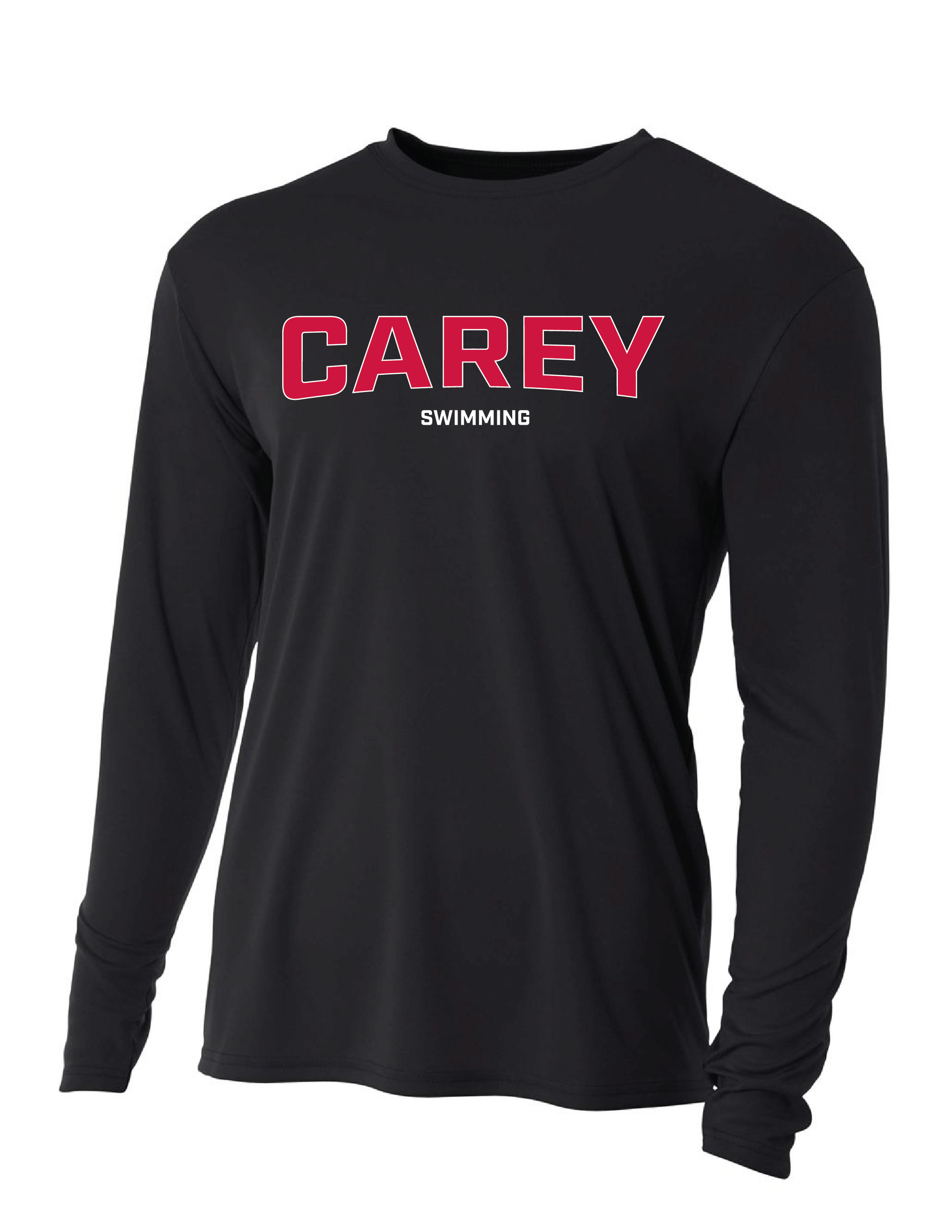 WCU Swimming Men's Long-Sleeve Performance Shirt WCU Swim Black Carey - Third Coast Soccer