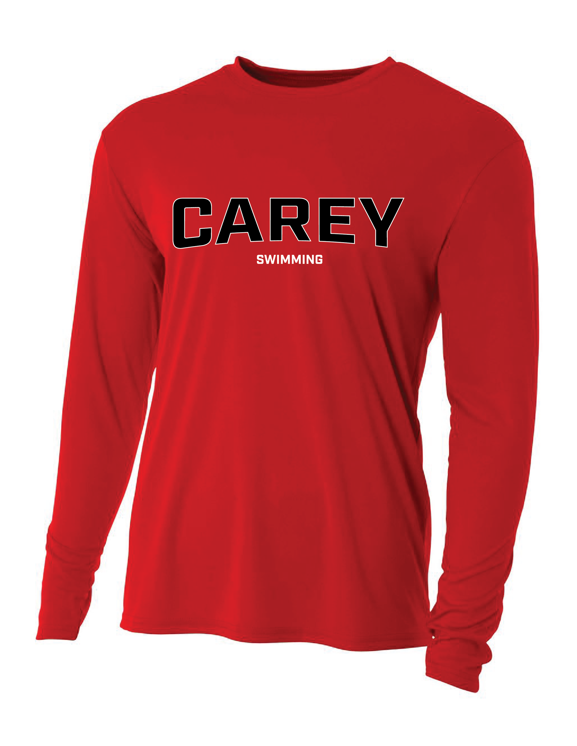 WCU Swimming Youth Long-Sleeve Performance Shirt WCU Swim Red Carey - Third Coast Soccer
