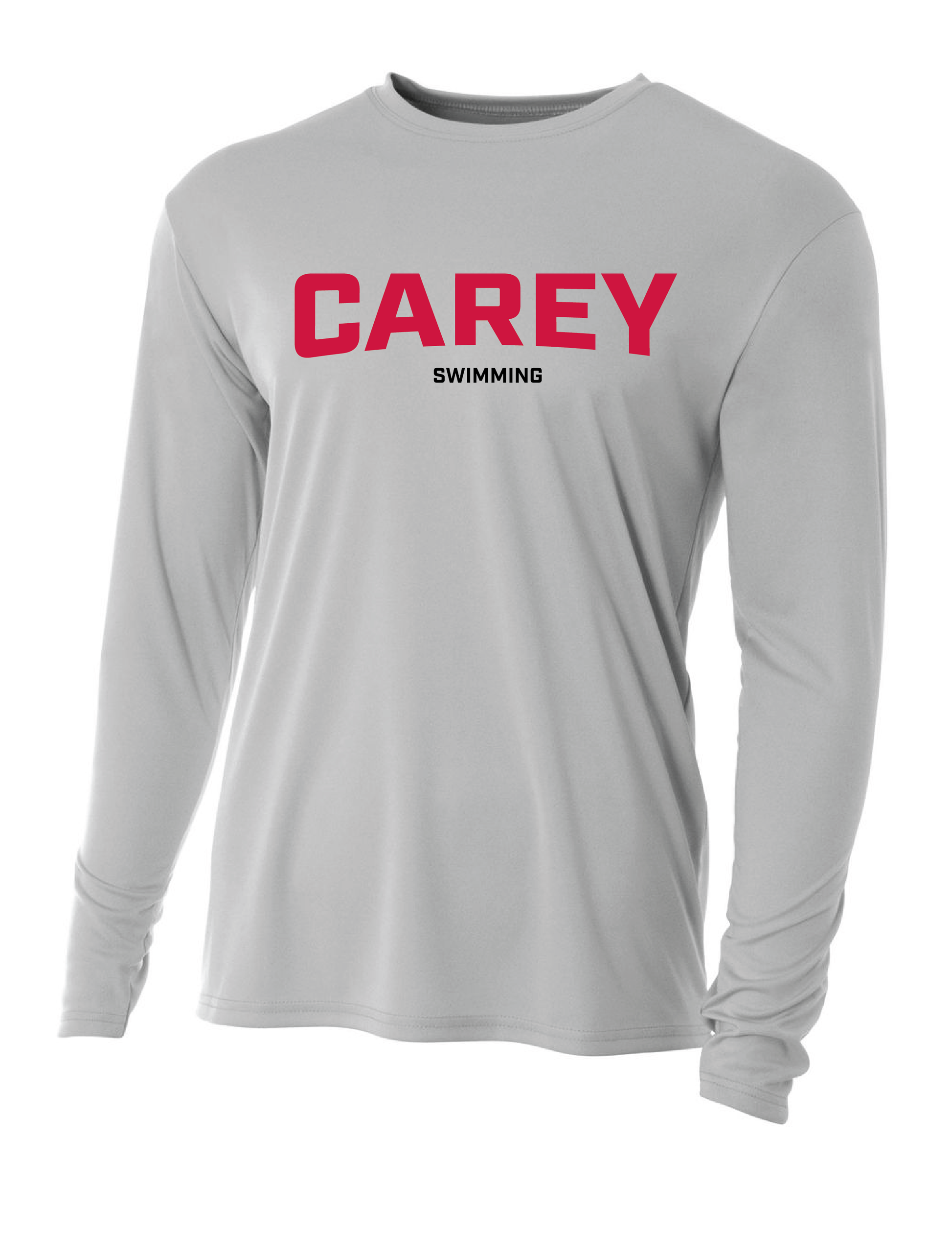 WCU Swimming Men's Long-Sleeve Performance Shirt WCU Swim Silver Carey - Third Coast Soccer