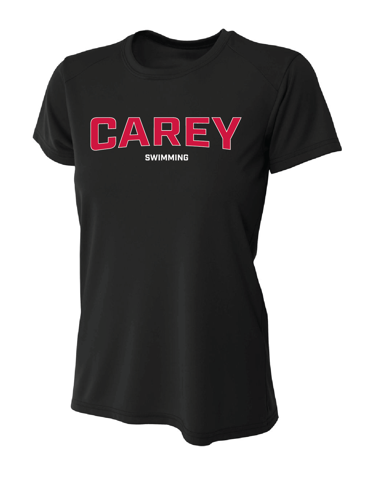 WCU Swimming Women's Short-Sleeve Performance Shirt WCU Swim Black Carey - Third Coast Soccer