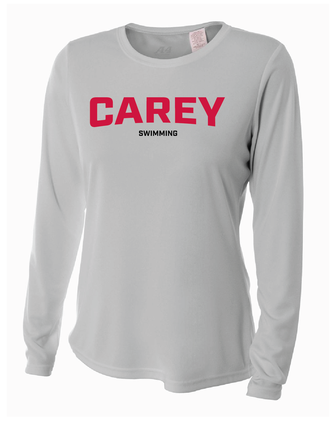 WCU Swimming Women's Long-Sleeve Performance Shirt WCU Swim Silver Carey - Third Coast Soccer