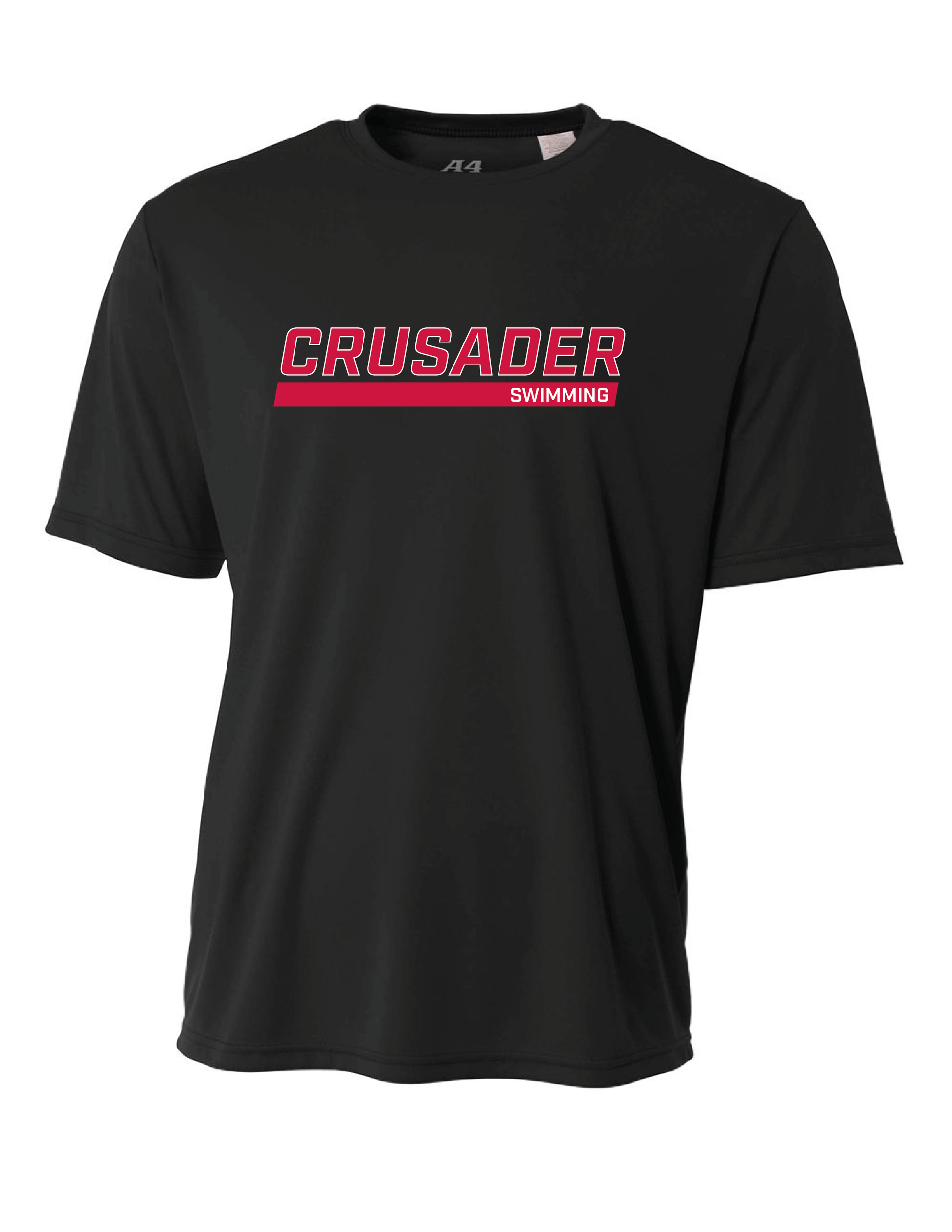 WCU Swimming Youth Short-Sleeve Performance Shirt WCU Swim Black Crusader - Third Coast Soccer