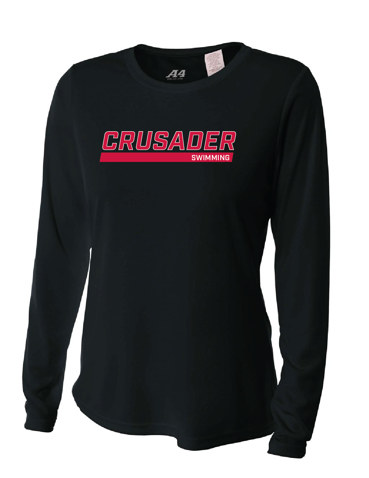 WCU Swimming Women's Long-Sleeve Performance Shirt WCU Swim Black Crusader - Third Coast Soccer