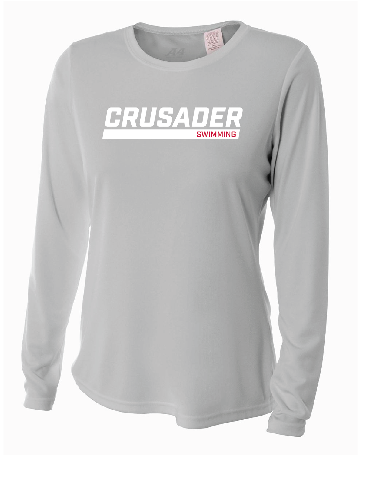 WCU Swimming Women's Long-Sleeve Performance Shirt WCU Swim Silver Crusader - Third Coast Soccer