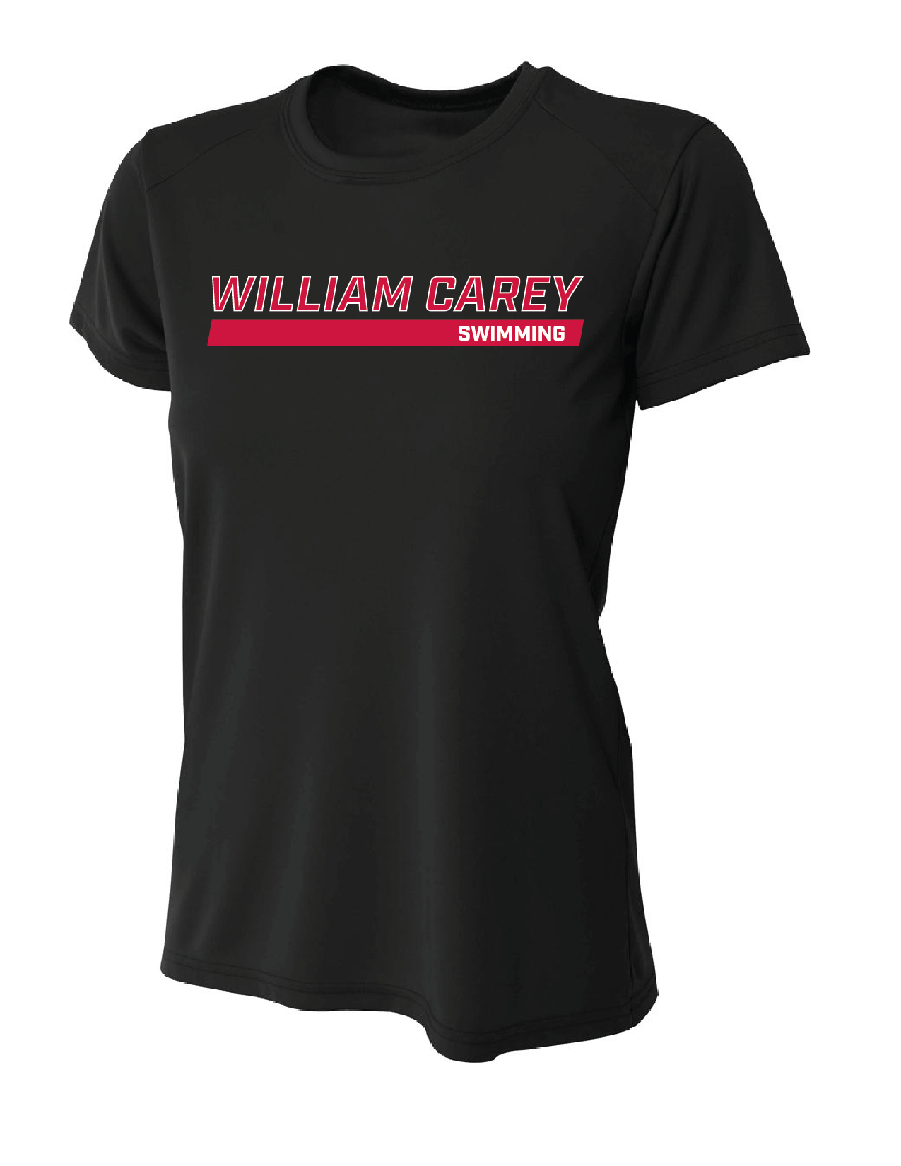 WCU Swimming Women's Short-Sleeve Performance Shirt WCU Swim Black Wc W/O Crusader - Third Coast Soccer