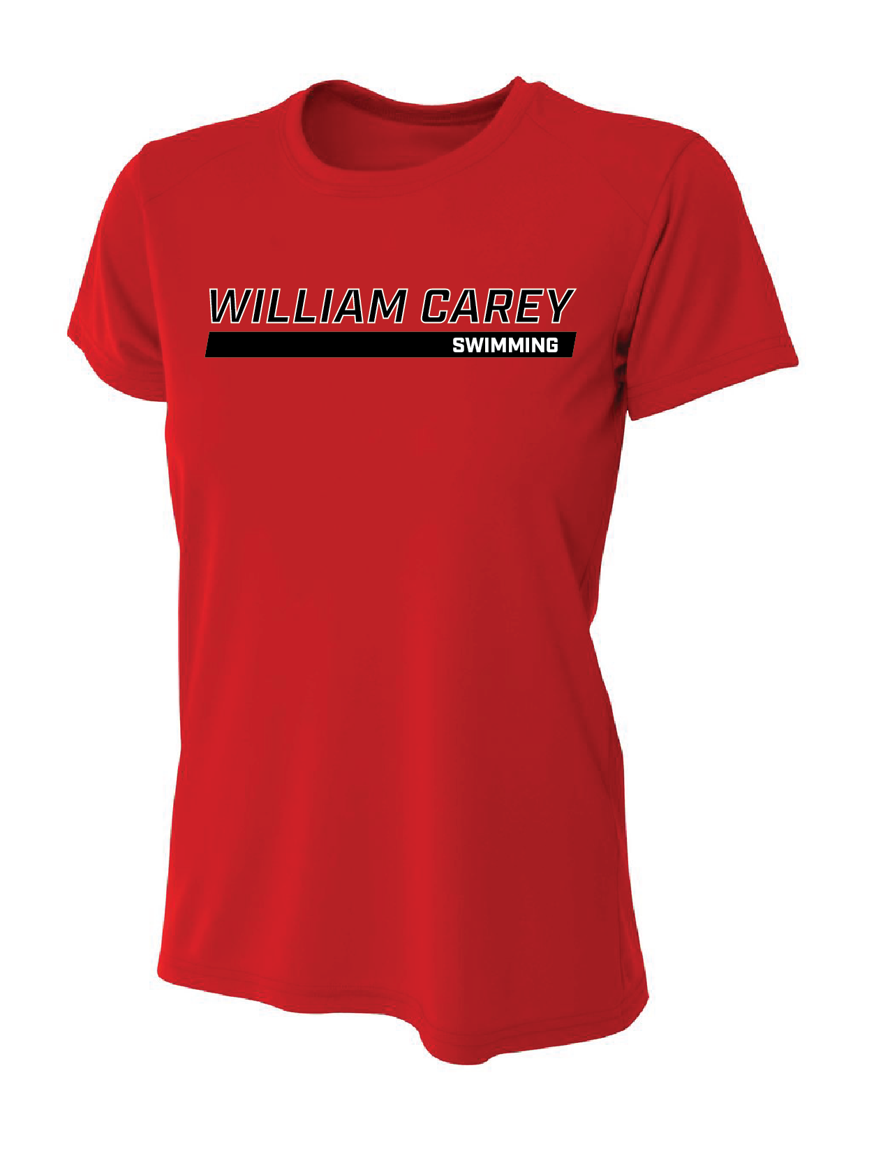 WCU Swimming Women's Short-Sleeve Performance Shirt WCU Swim Red Wc W/O Crusader - Third Coast Soccer